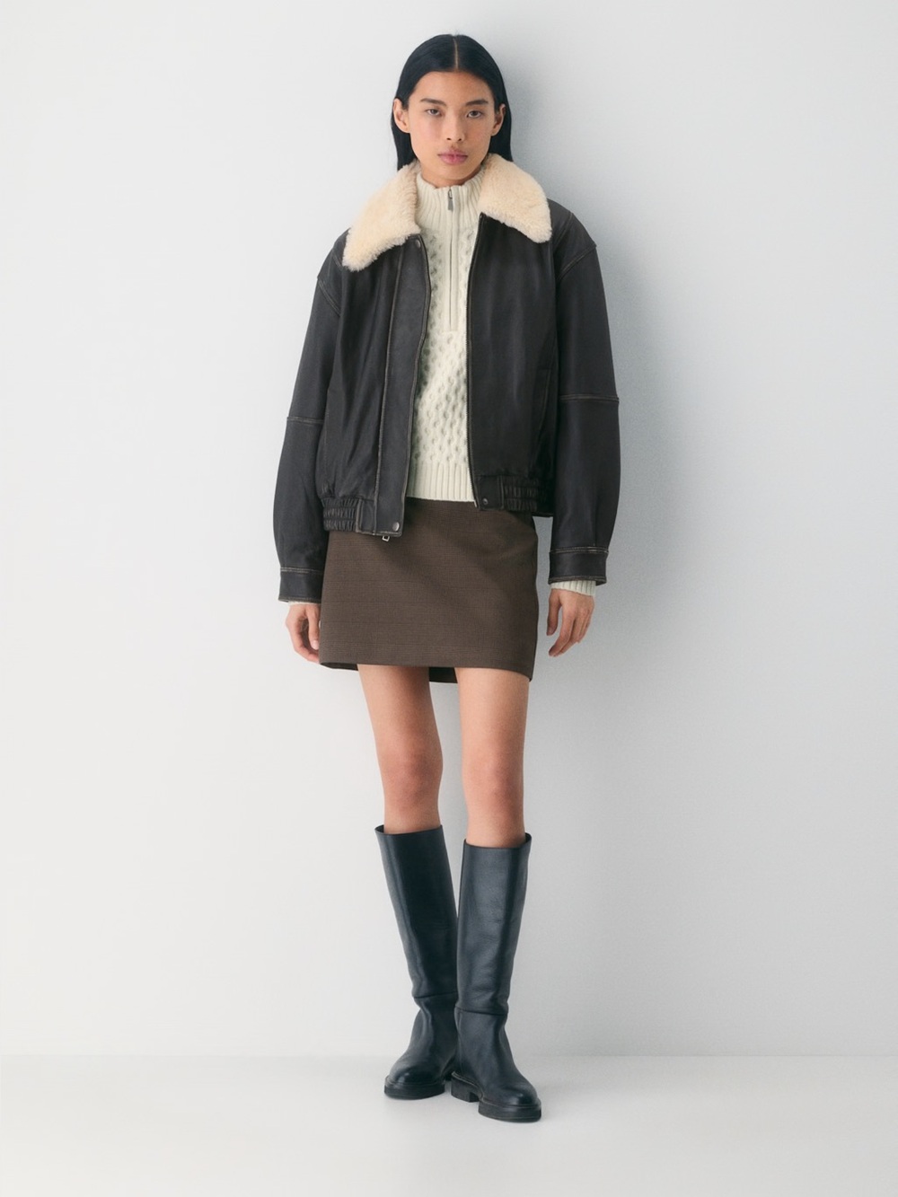 Aritzia Plaid A-Line Mini Skirt with pockets (lined)